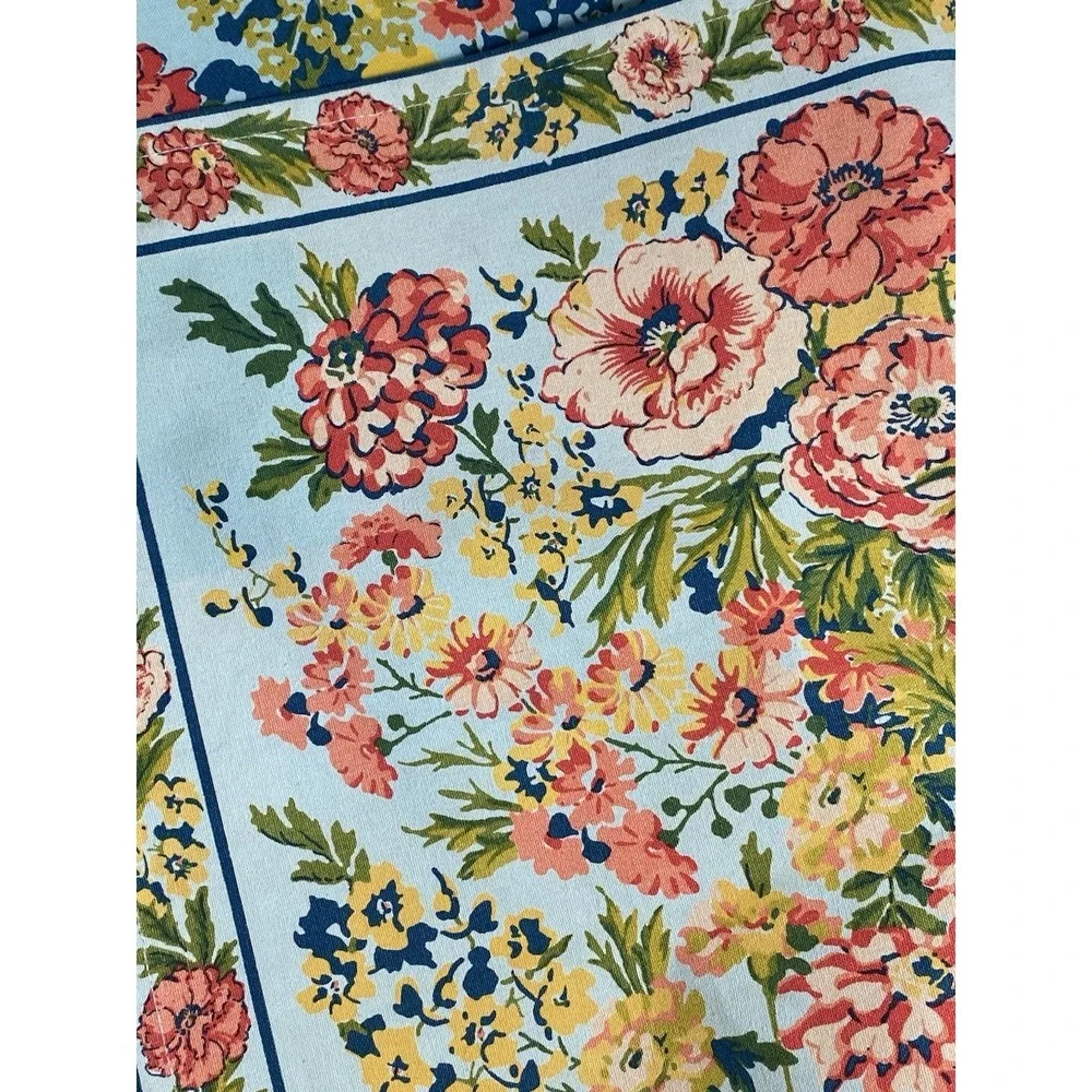 April‎ Cornell Floral Zinnia Garden Set of 4 Placemats Cottage Shabby French